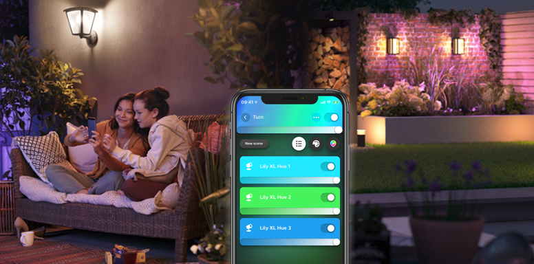Philips Hue app tuinverlichting